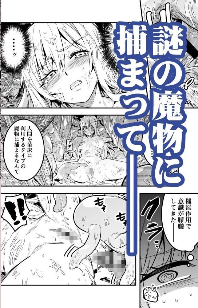 冒険者ヒロインが快楽に抗えず堕ちていく背徳ファンタジー同人漫画