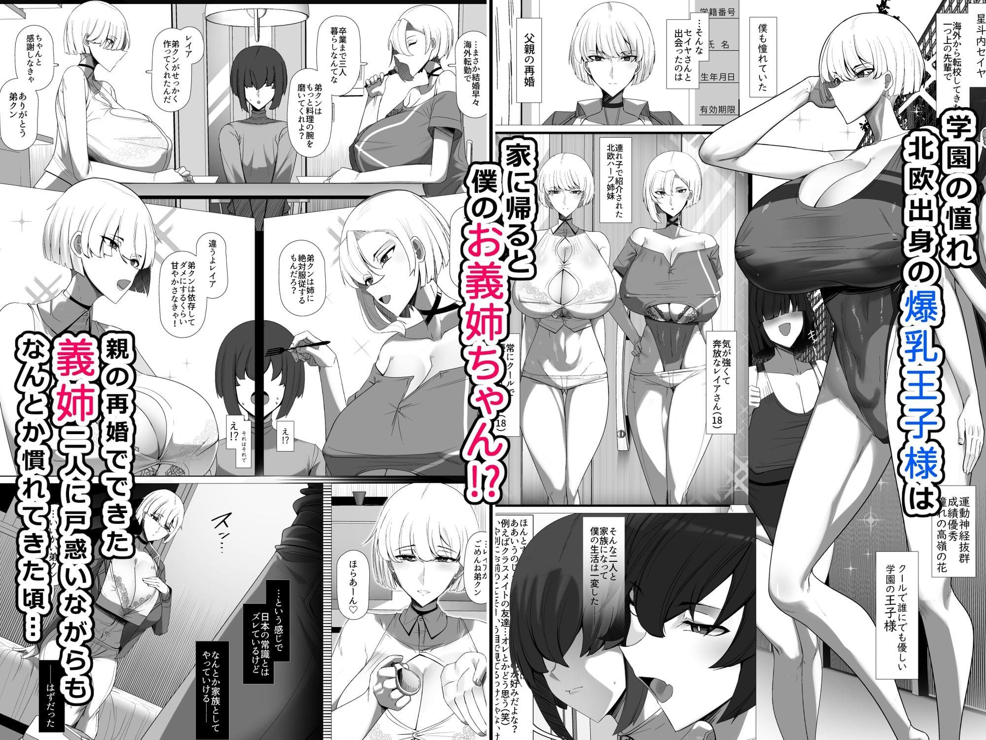 【エロ同人漫画】君のお嫁さんは北欧ハーフ王子様系デカチチボーイッシュお義姉ちゃん(パレスヴィレッジ)無料画像