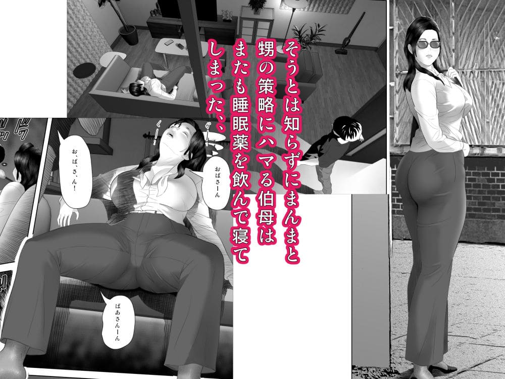 伯母さんの裏の顔──誰にも言えないエロ下着の秘密が明かされる同人誌のタイトル画像