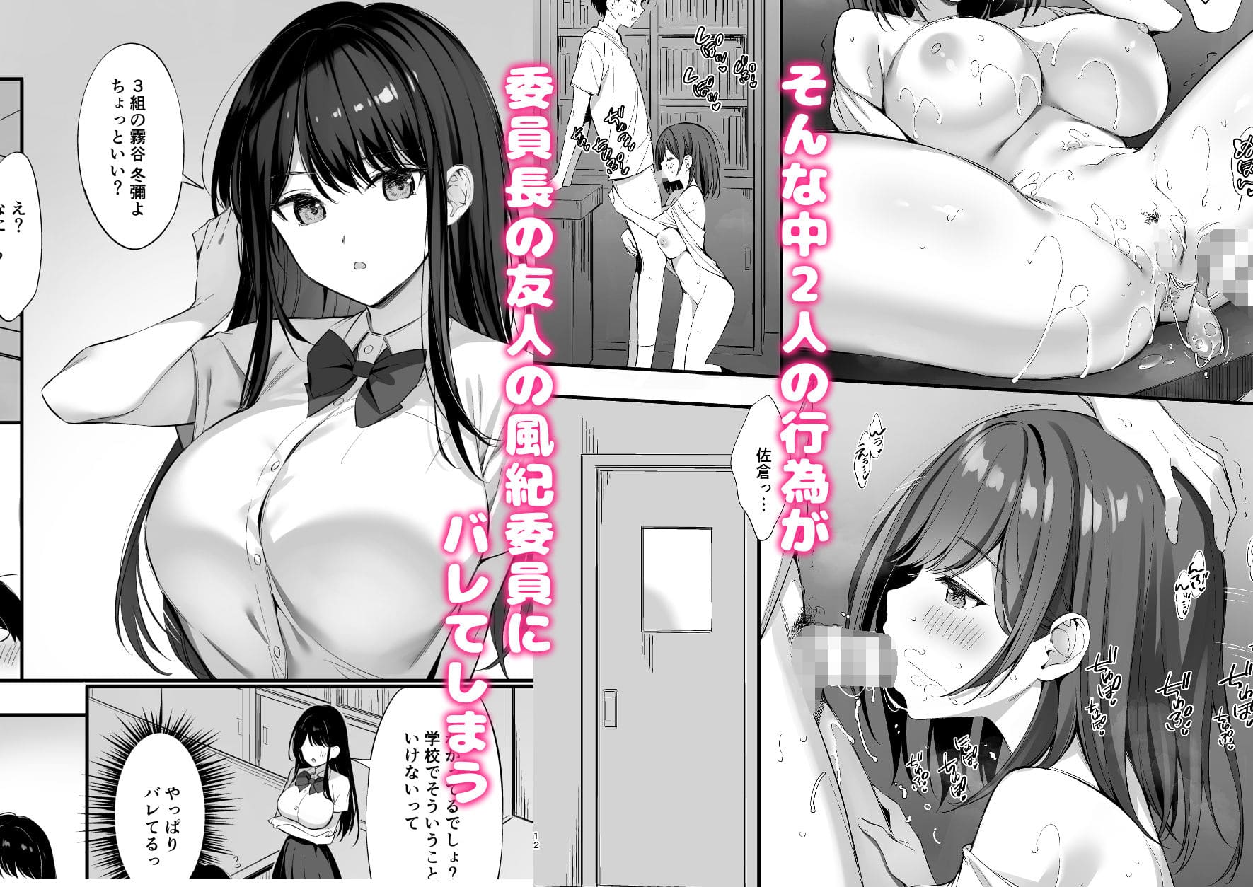 清楚な委員長が快楽に抗えずヤリ友へと堕ちる背徳エロ同人